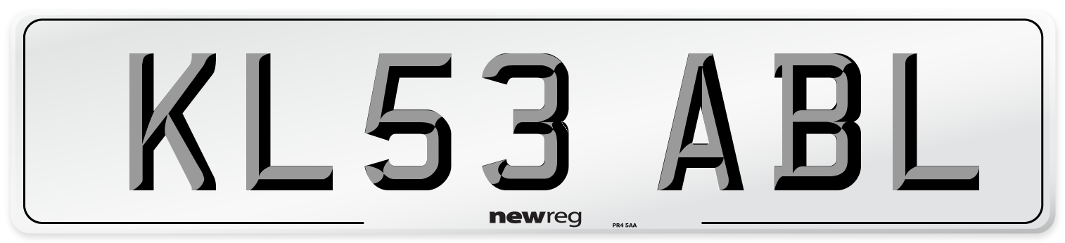 KL53 ABL Number Plate from New Reg